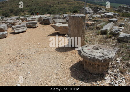 Calatafimi Segesta, Italien - 1. Juli 2016: Die Antike Stadt Segesta... Stockfoto