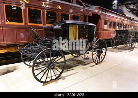 Ein carryall Beförderung. Stockfoto