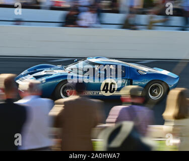 Christopher Wilson, Ford GT40, Pfingsten Trophy, Sport Prototypen, pre-1966, Goodwood Revival 2019, September 2019, Automobile, Autos, Rundstrecke, Stockfoto