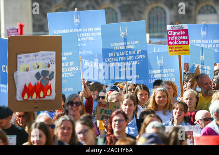 Das globale Klima Streik Protest, Birmingham, Großbritannien Stockfoto