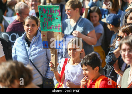 Das globale Klima Streik Protest, Birmingham, Großbritannien Stockfoto