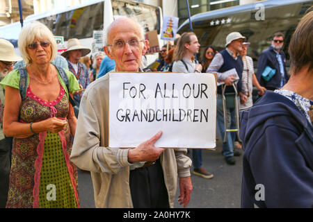 Das globale Klima Streik Protest, Birmingham, Großbritannien Stockfoto