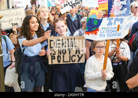 Das globale Klima Streik Protest, Birmingham, Großbritannien Stockfoto