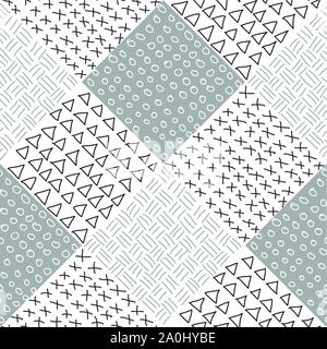 Monochrome nahtlose Hipster vector Pattern Stock Vektor