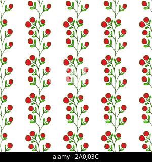 Nahtlose Muster mit Beeren Stock Vektor
