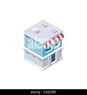 Der Store eatery Lebensmittelgeschäft Stock Vektor