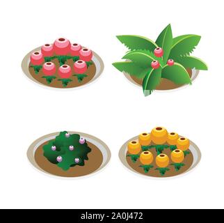 Isometrische park Urban Stock Vektor