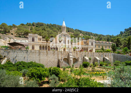 Palästina, West Bank, Bethlehem Governatorat, Artas (Ertas). Kloster der Hortus Conclusus. Stockfoto