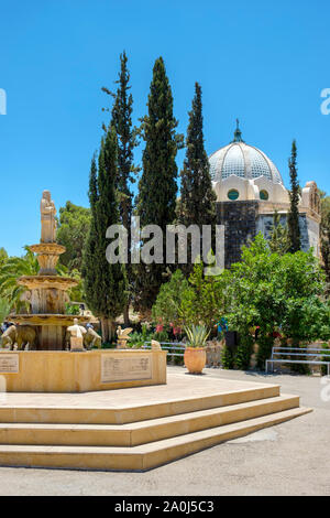 Palästina, West Bank, Bethlehem Governatorat, Beit Sahour. Die Römisch-katholische Kirche in Shepherd's Feld (Haql al Ru'ah). Stockfoto