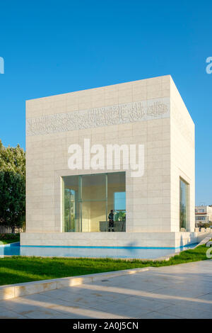 Palästina, West Bank, Ramallah und al-Bireh, Ramallah. Mausoleum von Yasser Arafat, der Arafat Museum. Stockfoto
