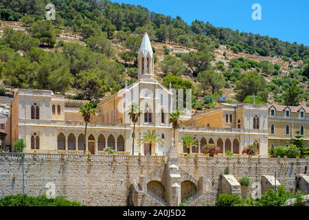 Palästina, West Bank, Bethlehem Governatorat, Artas (Ertas). Kloster der Hortus Conclusus. Stockfoto