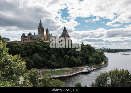 Parliament Hill in Ottawa in Ottawa, Ontario, Kanada. Stockfoto