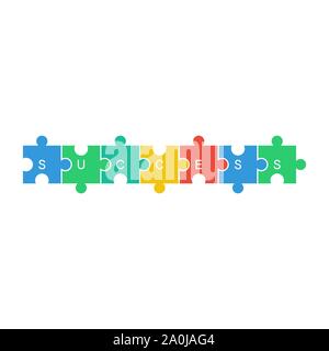 Geschäftskonzept. Team Metapher. Vector Illustration flache Design Stil. Symbol der Teamarbeit, Zusammenarbeit, Partnerschaft. Stock Vektor