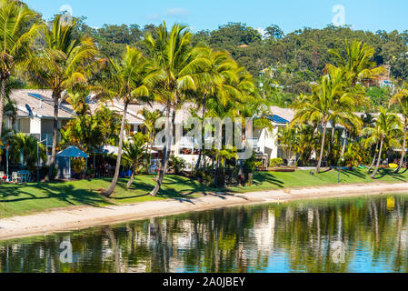 Blick auf die Küste, Gold Coast, Queensland, Australien Stockfoto