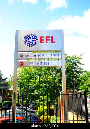 Der englische Fußball-Liga Hauptquartier auf Fishergate, Preston, Großbritannien Stockfoto