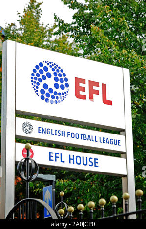 Der englische Fußball-Liga Hauptquartier auf Fishergate, Preston, Großbritannien Stockfoto