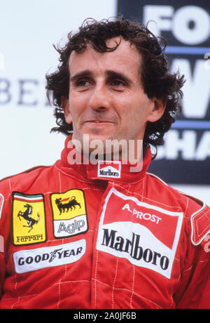 ALAIN PROST Frankreich vier Mal Formel 1 Weltmeister Stockfoto