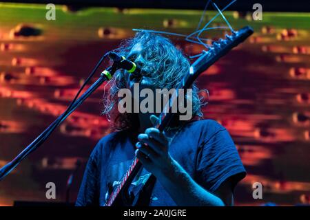 Amerikanische psych-Rock Band King Gizzard & die Eidechse Assistenten durchführen am Hafen Convention Center in Vancouver, BC am 17. August 2019 Stockfoto