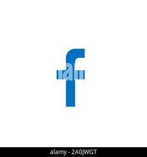 Der Buchstabe F Symbol Stock Vektor