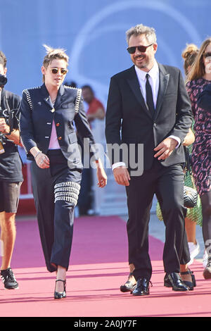 September 20, 2019, San Sebastian, Baskenland, Spanien: Kristen Stewart besuchte eberg 'Premiere während 67th San Sebastian Film Festival im Theater Victoria Eugenia am 20. September 2019 in San Sebastian, Spanien (Bild: © Jack Abuin/ZUMA Draht) Stockfoto