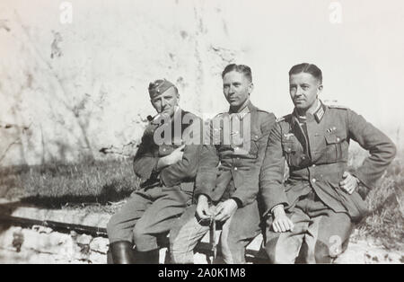 Deutsche Soldaten im Jahr 1943. Stockfoto