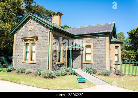 Werribee, Victoria, Australien - 19. März 2017. Historisches Gebäude aus dem Jahre 1877, auf dem Gelände der Werribee Park in Victoria, Australien. Stockfoto