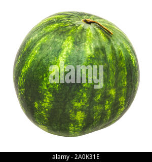 Wassermelone close-up 3D Rendering mit realistischen Textur auf weißem Hintergrund Stockfoto