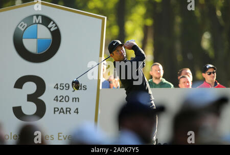 Wentworth Golf Club, Virginia Water, Großbritannien. 20. September 2019. Paul Casey von England während Tag 2 an der BMW PGA Championship. Nur für den redaktionellen Gebrauch bestimmt. Quelle: Paul Terry/Alamy. Stockfoto