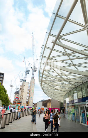 London, Großbritannien - 13 Juli 2019: Kings Cross&St Pancras Station ist einer der größten U-Bahn und Bahnhof international in London Stockfoto