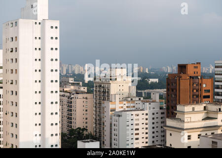 Wolkenkratzer in São Paulo, São Paulo, Brasilien, Lateinamerika Stockfoto