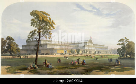 Große Ausstellung 1851 im Crystal Palace im Hyde Park, London. Stockfoto