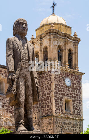 De La Purisima Kirche in Hauptplatz, Tequila Stadt, Jalisco, Mexiko. Stockfoto