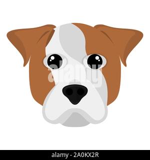 Süße Jack Russell Terrier isoliert. Hunderassen - Vektor Stock Vektor