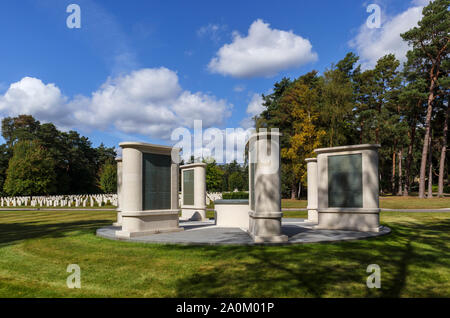 Die Brookwood 1914-1918 Memorial in der Soldatenfriedhöfe bei Brookwood Friedhof, Pirbright, Woking, Surrey, Südosten, England, Grossbritannien Stockfoto