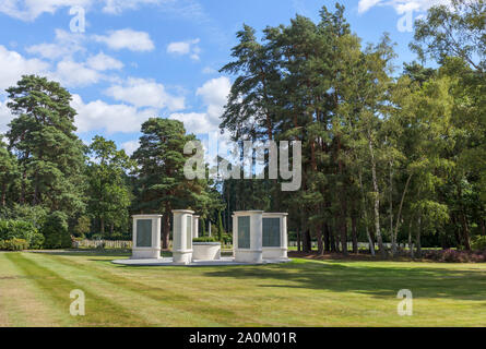 Die Brookwood 1914-1918 Memorial in der Soldatenfriedhöfe bei Brookwood Friedhof, Pirbright, Woking, Surrey, Südosten, England, Grossbritannien Stockfoto