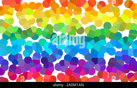 Abstrakte Mosaik Glas Hintergrund. Glasmalerei Banner. Vektor. Gradienten. Die bunte Elemente angeordnet in Regenbogenfarben. Grafik. Verträumt. Fantasy. Stockfoto
