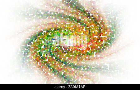 Abstrakte Mosaik Glas Hintergrund. Glasmalerei Banner. Vektor. Gradienten. Die bunte Elemente angeordnet in Regenbogenfarben. Grafik. Verträumt. Fantasy. Stockfoto