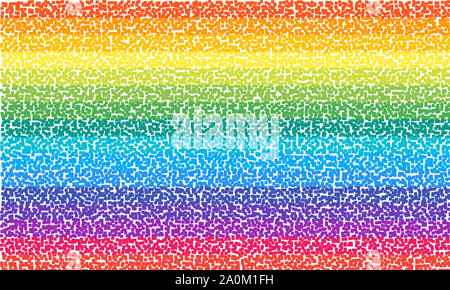 Abstrakte Mosaik Glas Hintergrund. Glasmalerei Banner. Vektor. Gradienten. Die bunte Elemente angeordnet in Regenbogenfarben. Grafik. Verträumt. Fantasy. Stockfoto