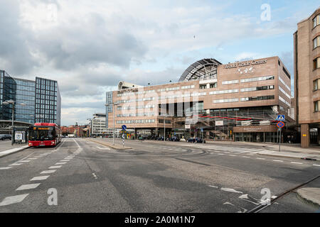 Stockholm, Schweden. September 2019. Ein Blick auf das World Trade Center Gebäude Stockfoto