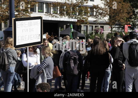 Klimaprotest vor dem Ratsgebäude der Stadt Dortmund Stockfoto