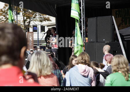 Klimaprotest vor dem Ratsgebäude der Stadt Dortmund Stockfoto