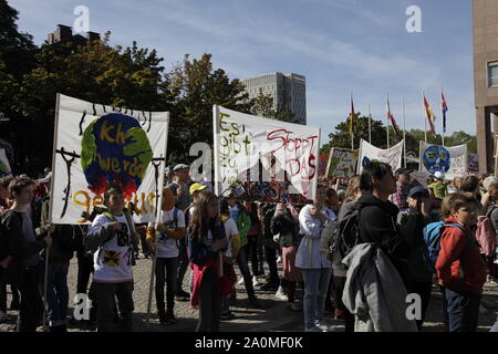 Klimaprotest vor dem Ratsgebäude der Stadt Dortmund Stockfoto