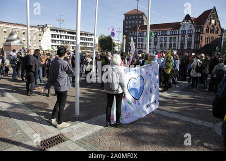 Klimaprotest vor dem Ratsgebäude der Stadt Dortmund Stockfoto