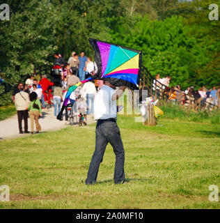 Ferrara/Italien - 9. April 2009 - Internationale Kite Festival" Vulandra'. Ferrara, Italien Stockfoto