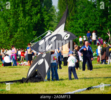 Ferrara/Italien - 9. April 2009 - Internationale Kite Festival" Vulandra'. Ferrara, Italien Stockfoto