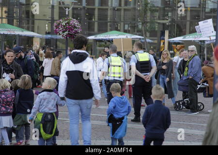 Klimaprotest vor dem Ratsgebäude der Stadt Dortmund Stockfoto