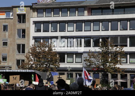 Klimaprotest vor dem Ratsgebäude der Stadt Dortmund Stockfoto