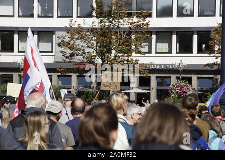 Klimaprotest vor dem Ratsgebäude der Stadt Dortmund Stockfoto