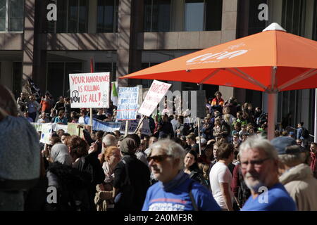 Klimaprotest vor dem Ratsgebäude der Stadt Dortmund Stockfoto