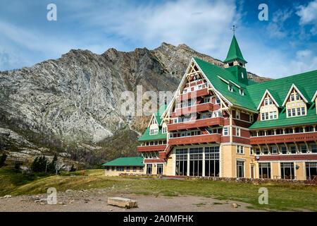 Gletscher und Waterton International Peace Park Stockfoto